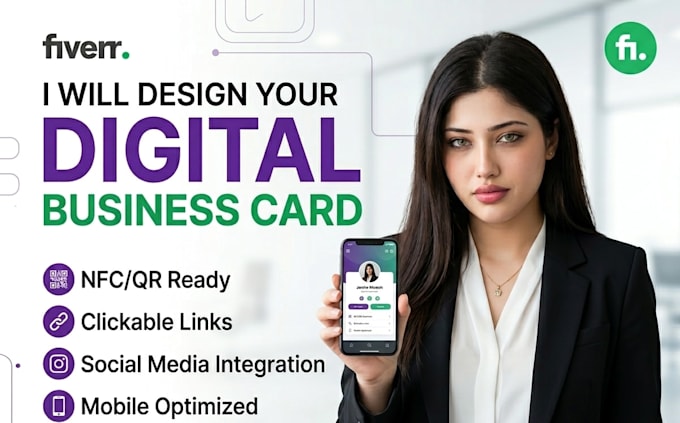 make your digital business card with clickable links