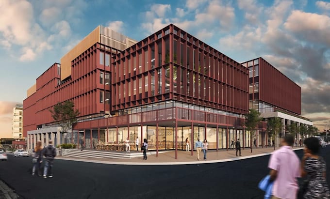 transform abandon warehouse to mixed use complex, industrial site revitalization