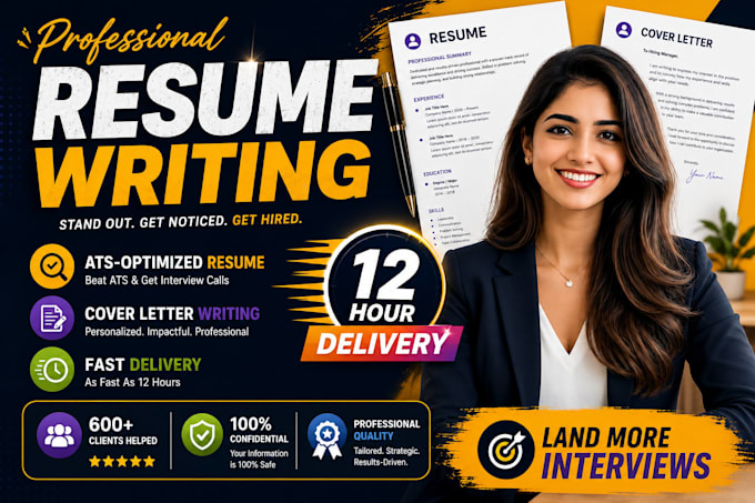 write an executive resume, CV maker and cover letter