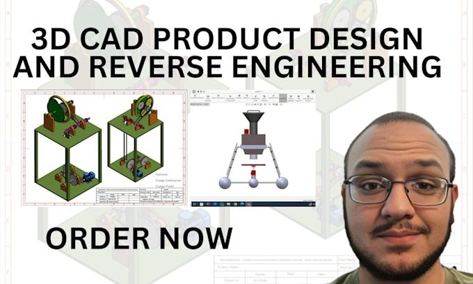 do reverse engineering and recreate 3d cad models or parts for manufacturing