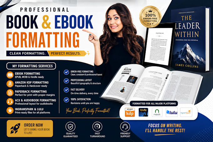 format your book for kindle, KDP, and paperback publishing