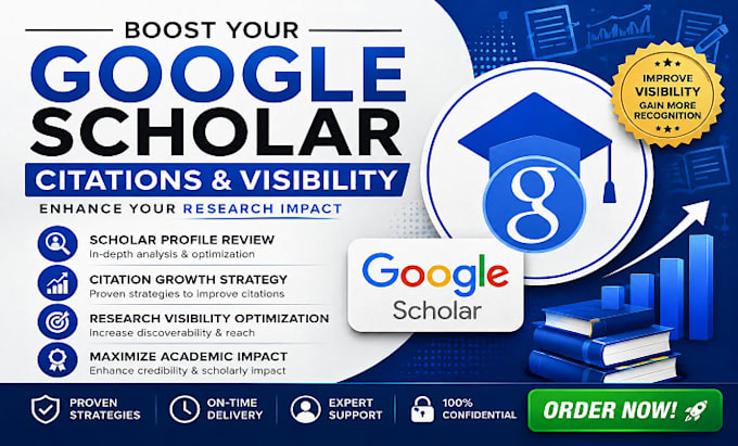 boost google scholar citations, research visibility, and academic impact for you