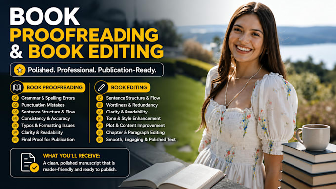 do book proofreading and book editing