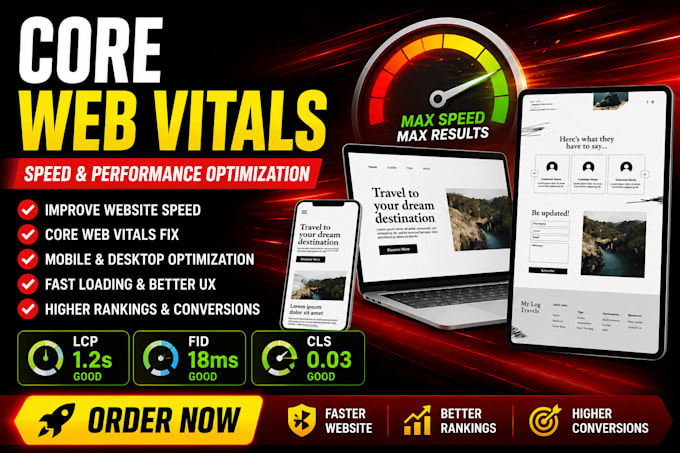 improve website speed and core web vitals score