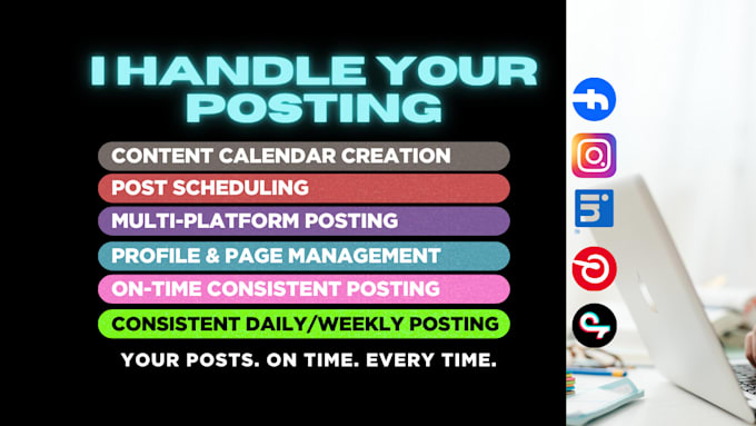 schedule and manage your social media posts with content calendar
