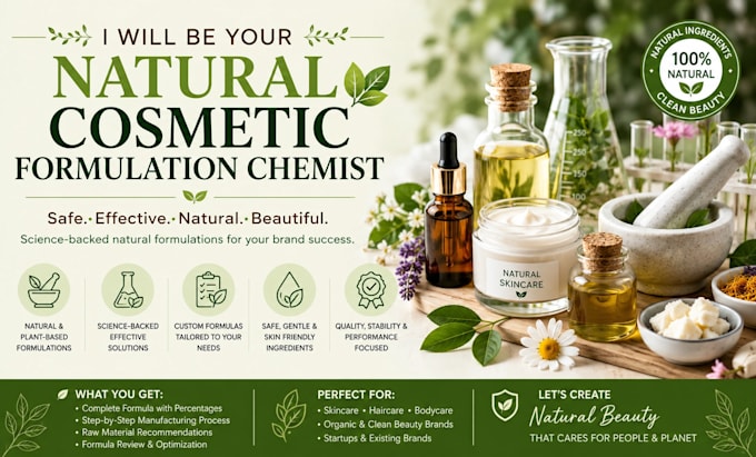 be your natural cosmetic formulation chemist