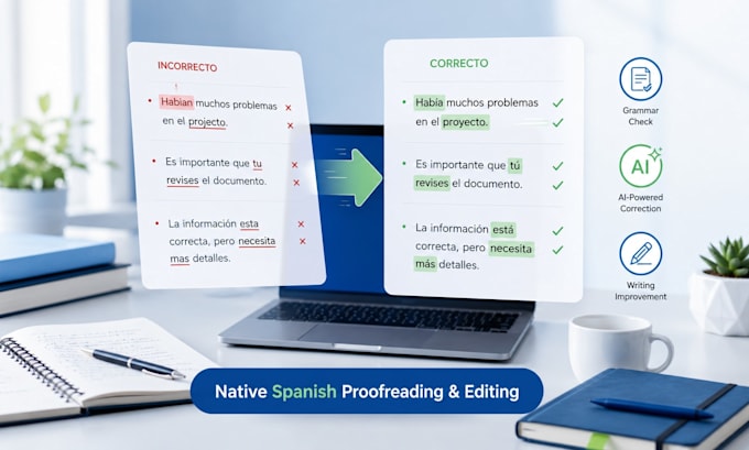 proofread and edit your spanish text