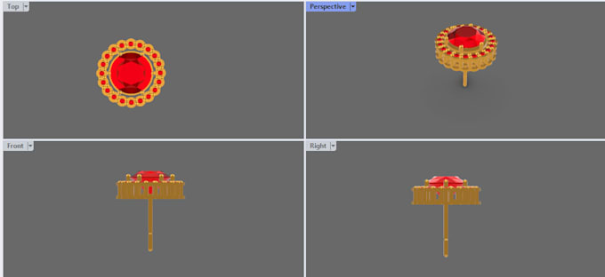 do 3d jewellry cad modeling
