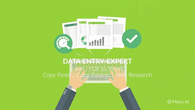 data entry excel typing canva