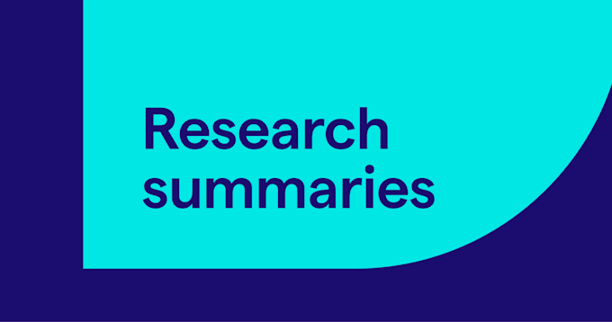 do writing, reasearch and summaries