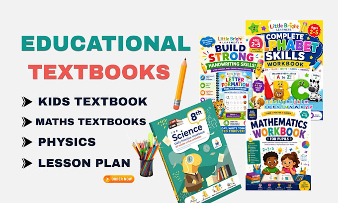 design educational workbook learning materials create kids workbook worksheet