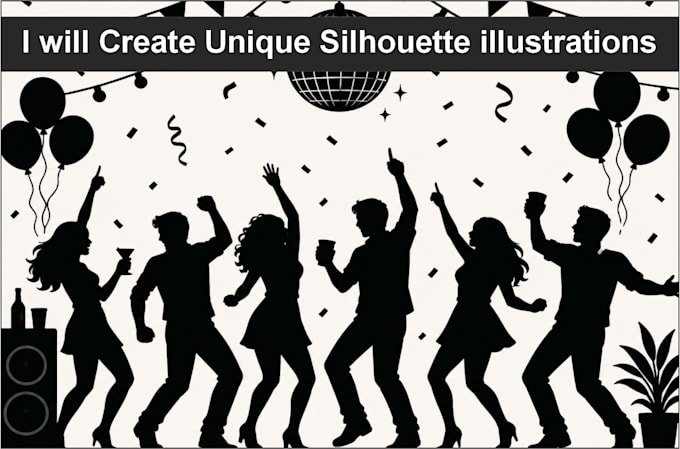create unique silhouette illustrations