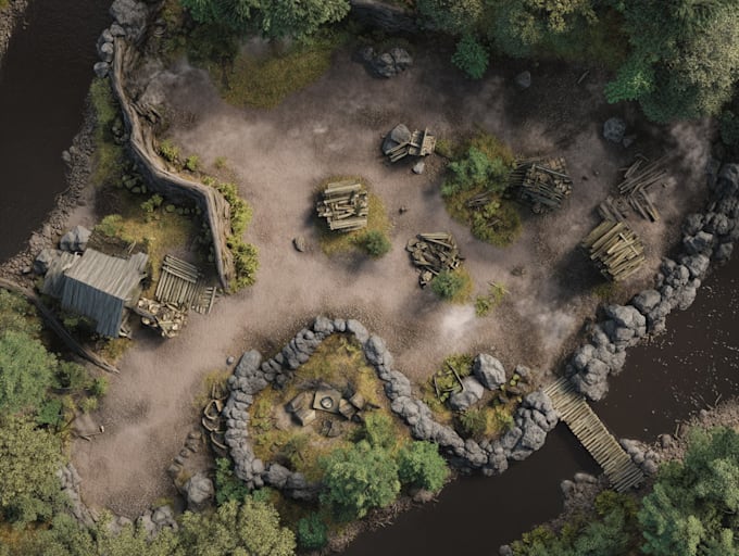 draw a stunning 3d isometric or realistic map illustration