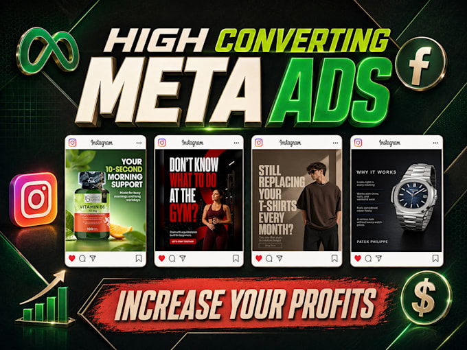 design high converting instagram and facebook ad creatives