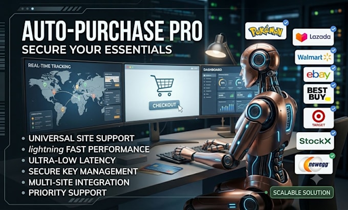 build a custom auto checkout and purchase bot