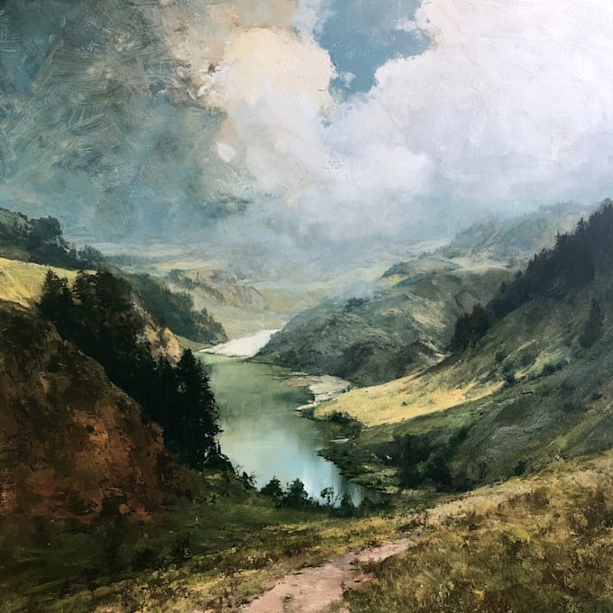 make amazing landscape and character illustration