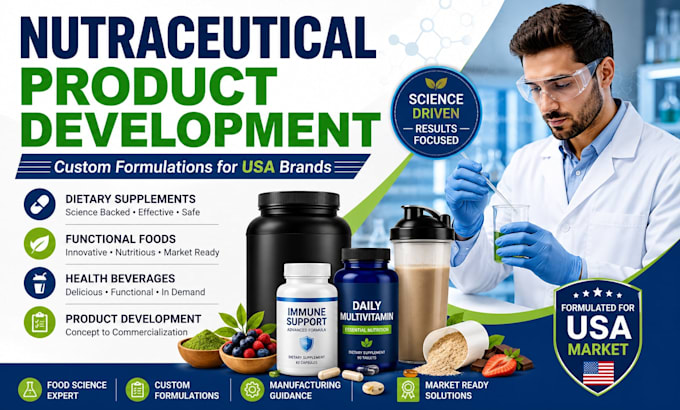 develop nutraceutical supplements and functional food formulations