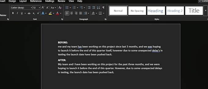 proofread and polish your essay, email, or document