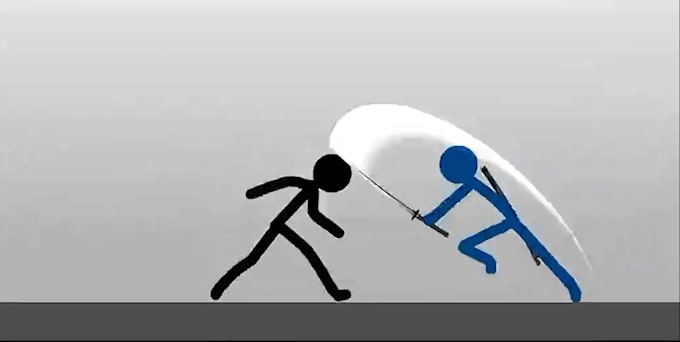 2d stick figure explainer stickman animation funny doodle fight for any purpose