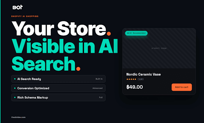 build a shopify store with an ai product guide