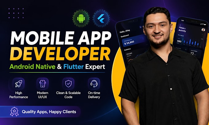 develop a cross platform flutter app for ios and android