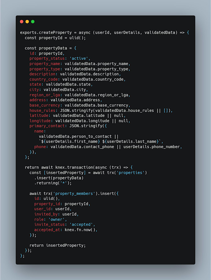 do nodejs express backend rest api postgresql prisma mongodb mongoose and more