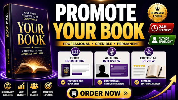 professionally promote your book author interview editorial review