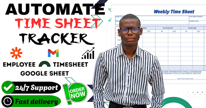 build attendance, timesheet and payroll tracker in excel and google sheets