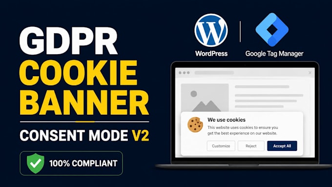 setup a gdpr cookie banner and google consent mode v2 on wordpress