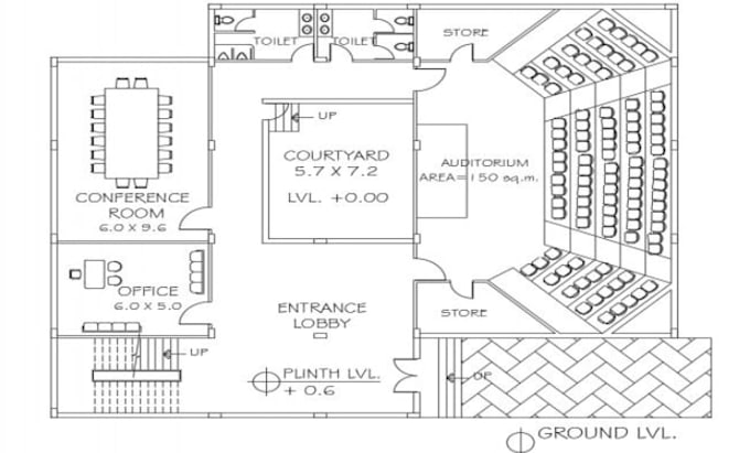 provide church 3d modeling floor plans and renderings