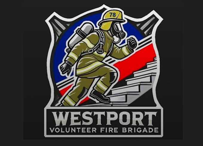 create firefighter mascot logo design with 1 day delivery
