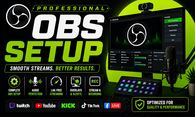 setup obs studio and streamyard for professional live streaming