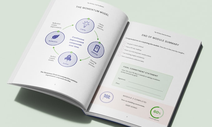design your business book, educational workbook or journal