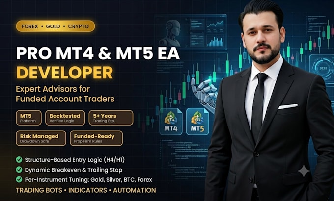 develop custom mt4 mt5 expert eas for forex and gold trading
