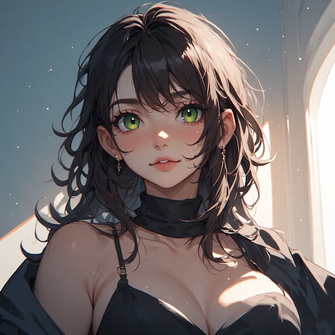 anime character an illustration and anime character