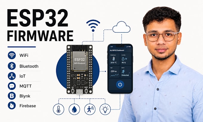 develop esp32 firmware for iot and embedded projects