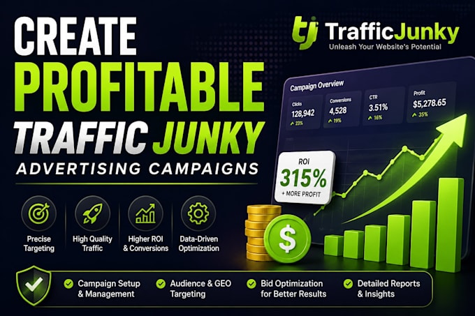 create profitable traffic junky advertising campaigns