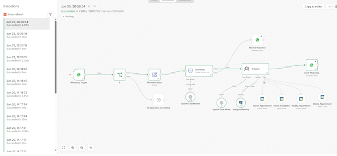 whatsapp booking bot with n8n and google calendar