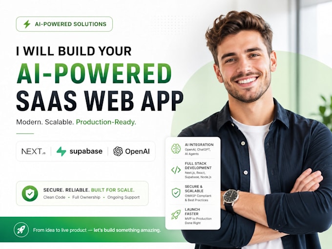 build your ai powered full stack saas web app with nextjs and supabase