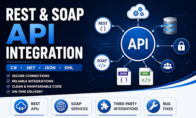 develop and integrate rest and soap apis