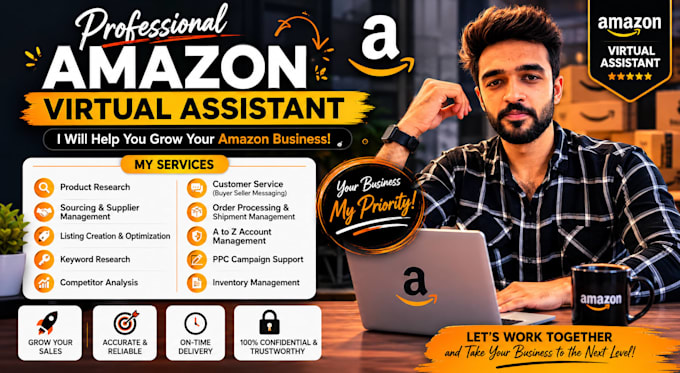 be your amazon virtual assistant for a to z amazon services