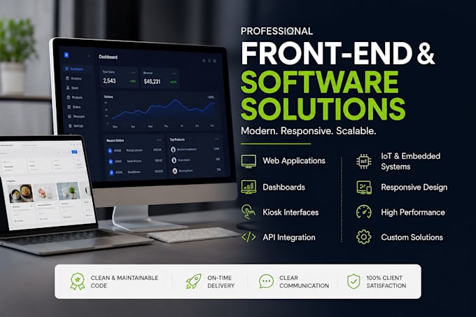 build a professional front end application for your business