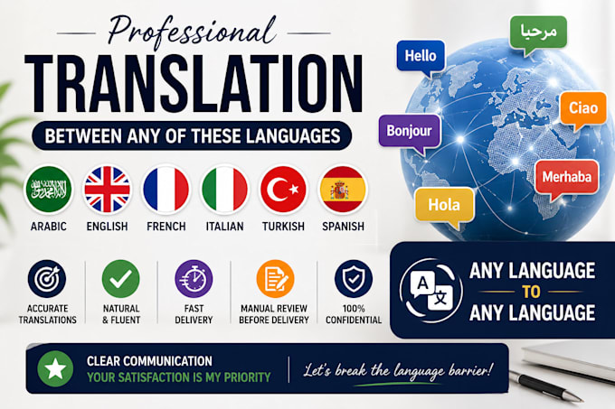 translate arabic to english or another language