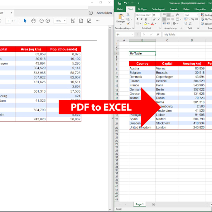 do urgent PDF to excel data entry and cleaning