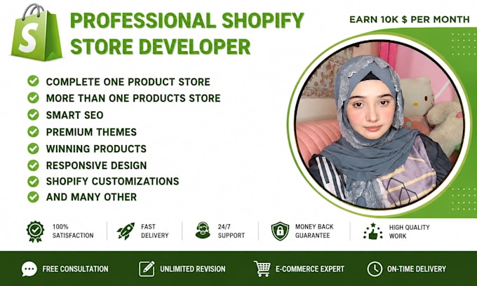 provide shopify store development, optimizing and customization service