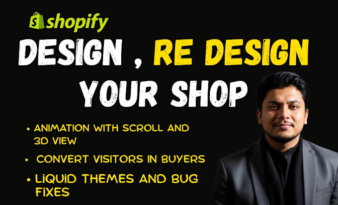 build and redesign your shopify store with modern custom liquid themes , 3d view