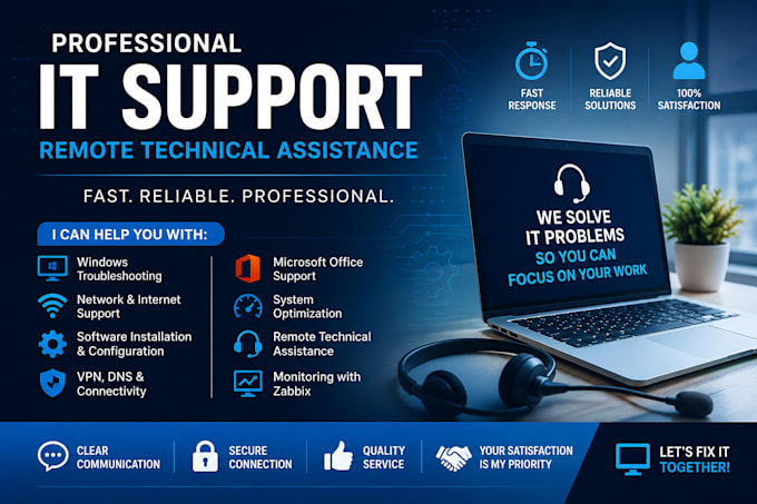 provide professional IT support and remote technical assistance