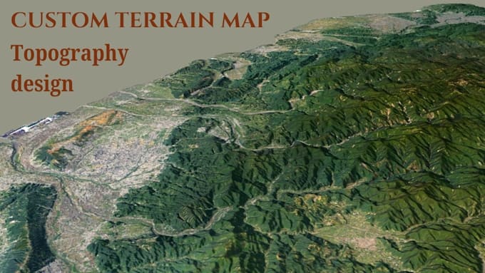 create realistic 3d terrain maps, topography maps and landscape maps