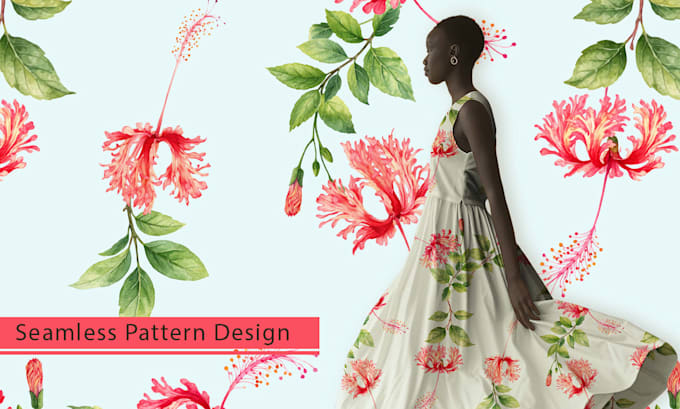 create seamless floral patterns for fabric and home decor