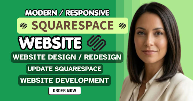 develop squarespace website, design or redesign squarespace website